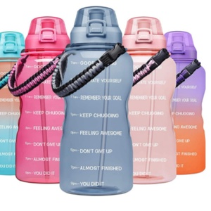 Botella Deportiva de Plástico de 3.78L (1 Galón), Material PETG, Gran Capacidad, Personalizable, Libre de BPA, con Marcador de Tiempo - Product Image 6