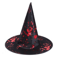 Décorations de fête d'Halloween PARTYMENT : Chapeaux fantaisie noirs et dorés, citrouille, sorcière, araignée, maquillage pour enfants, chapeau de sorcier, accessoire de costume