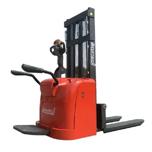 1.6ton 2ton ES-16FS ES-20FS 2ton 2000kg full electric pallet stacker forklift with pedal and arms with 3-6m lifting height