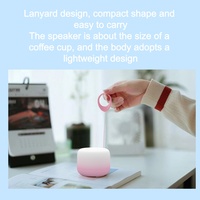 Speaker BT Kecil, Tahan Air IPX7, Portabel untuk Luar Ruangan, Warna Gradasi Macaron, Speaker Mini Suara Berkualitas Tinggi untuk Penggunaan di Rumah