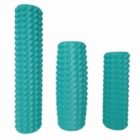 Rouleau en mousse de Pilates et de yoga haute densité, solide et durable, pour la relaxation musculaire du corps entier avec exercices en maille