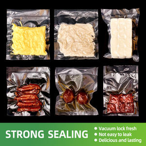 Sac sous vide alimentaire personnalisé transparent gaufré, scellé sur 3 côtés, en nylon et plastique PE, pour <span class=keywords><strong>jambon</strong></span>, bacon, thon, saucisse, fruits <span class=keywords><strong>de</strong></span> mer - Product Image 4
