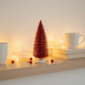SANWEI Mini <span class=keywords><strong>Sapin</strong></span> de Noël, Décoration de Table, Mini <span class=keywords><strong>Sapin</strong></span> de Noël Artificiel, Mini <span class=keywords><strong>Sapin</strong></span> de Noël Argenté, Décoration <span class=keywords><strong>Pas</strong></span> <span class=keywords><strong>Cher</strong></span> - Product Image 4