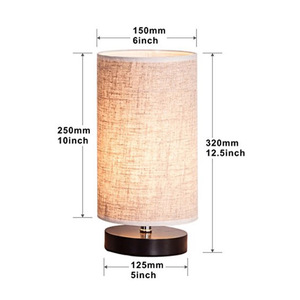 Lámpara de Escritorio Moderna de Lino y Bambú para Sala de Estar, Dormitorio, Mesita de Noche, Jardín de Infancia, con Diseño DIY para Graffiti - Product Image 5