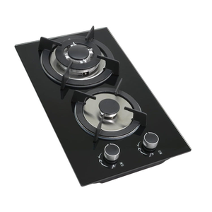 Estufa de <span class=keywords><strong>Gas</strong></span> Portátil de 2 Quemadores, con Cubierta de Vidrio Negro, para Uso en Exteriores, RV, <span class=keywords><strong>Propano</strong></span>/GN - Product Image 5