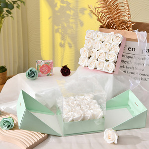 Cajas de embalaje de flores transparentes Contenedores de almacenamiento de regalos duraderos Cajas florales para fiestas Diseño de casas y floristerías - Product Image 5