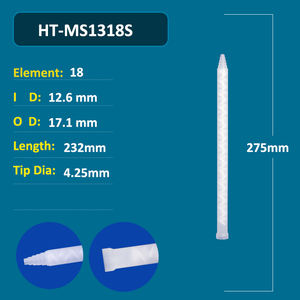 0624 MC PP Epoksi Karıştırma Nozulu Statik Karıştırıcı Uçları 24 Element Spiral Uç 400ml 600ml 1:1 <span class=keywords><strong>2</strong></span>:1 Yapıştırıcı Çift Kartuşlar Beyaz ISO GS - Product Image 6
