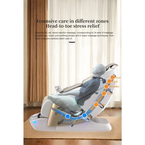 CITICITY Chaise de massage électrique de luxe 4D à gravité zéro, pliable, pour le corps entier, avec chauffage double cœur et massage des pieds par roulement Shiatsu - Product Image 4