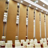 Adjustable Aluminium Alloy MDF Sliding Partition Wall Acoustic Operable Movable Modern Design Customizable Size Home Office