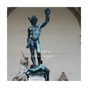 Figura de mitología griega y romana de bronce, estatua de Perseus, cabeza de retención, escultura de Medusa - Product Image 4