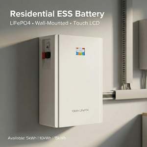 Batterie murale LiFePO4 5kW 15kWh pour stockage d'énergie solaire domestique avec sortie AC - Product Image 6