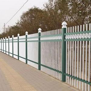 Açık bahçe galvanizli çelik çit panelleri siyah çelik Picket Modern açık bahçe siyah çelik kazık çit kolay montaj - Product Image 4