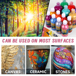 Panwenbo 8.45 oz / 250 ml <span class=keywords><strong>Peinture</strong></span> Acrylique En Vrac Non-Toxique Art <span class=keywords><strong>Peinture</strong></span> Fournitures Grand Ensemble de <span class=keywords><strong>Peinture</strong></span> Acrylique pour Art Artisanat École Maison - Product Image 6