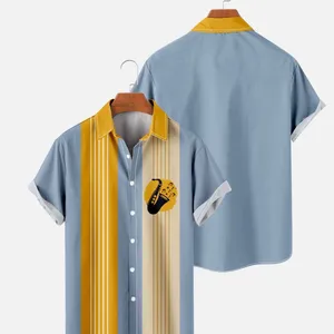Camicia hawaiana a maniche corte con bottoni di alta qualità in tinta unita più venduta di nuova fabbrica di design di moda all'ingrosso