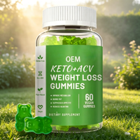 Gummies pour le contrôle de l'appétit au thé vert, Garcinia Cambogia, café vert, vinaigre de cidre de cidre (ACV), fibres alimentaires – Soutien naturel à la perte de poids (Marque privée)
