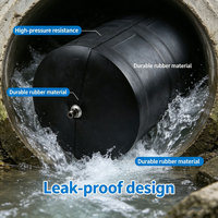 Bouchon de tuyau gonflable en caoutchouc DN50-600mm - Membrane de canalisation à diamètre variable pour l'étanchéité des conduites municipales