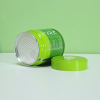 Boîte de conserve matcha en poudre de thé en métal scellé de qualité alimentaire à impression personnalisée 30g 50g étiquetage matcha vide en étain avec logo personnalisé