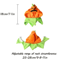 Chapeau Doux en Duvet pour Animaux de Compagnie (Chats, Chiens, Chiots) en Forme de Citrouille d'Halloween, Écologique, Vente en Gros Fabricant
