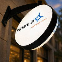 Boîtes lumineuses publicitaires, signalétique commerciale, enseignes 3D avec logo, cadre en métal aluminium, lampe fluorescente, bande LED, étanche