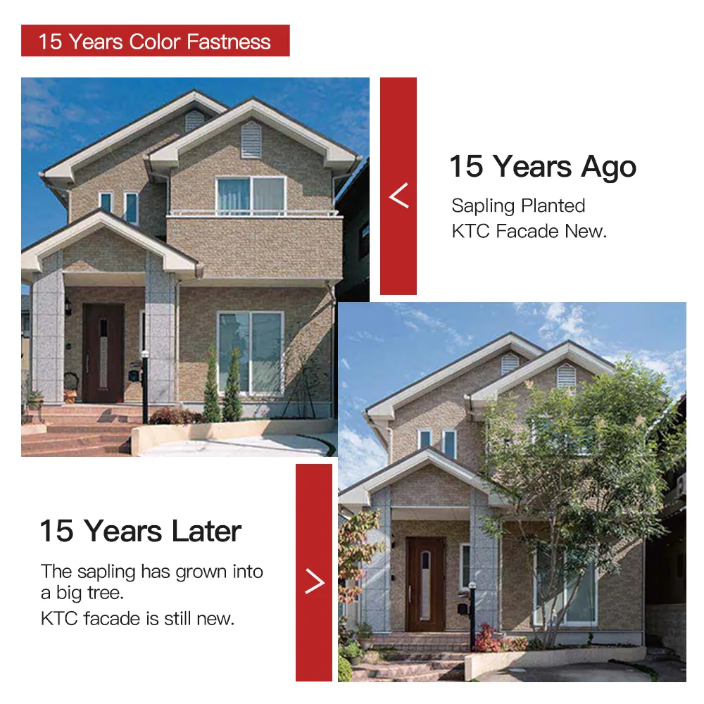 Paneles de cemento ligeros de alta resistencia KTC, paneles de pared decorativos exteriores WPC para paredes de casas, paneles de pared exteriores