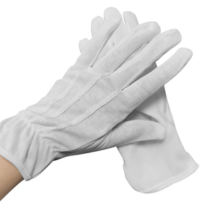 ALLESD White Knitted <strong>Gloves</strong> <strong>Gripping</strong> Dots Palm Dotted Cotton Safety <strong>Gloves</strong> - Product Image 3