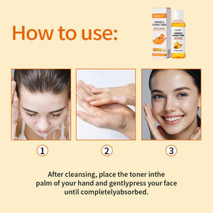 Tónico de cúrcuma orgánico Hidratación profunda Reparación hidratante Esencia Ablandamiento de agua Spray para el cuidado de la piel - Product Image 4