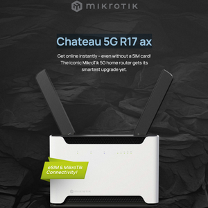 Routeur sans fil MikroTik Chateau 5G R17 Ax avec cryptage WEP, 4 ports, fonction modem - Marque - Product Image 2