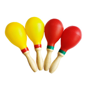 Jouet à hochet pour enfants, maracas en plastique, instruments de percussion Orff, jouets musicaux éducatifs pour bébés, vente en gros - Product Image 1