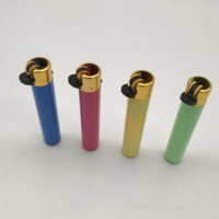 Briquet à gaz électrique Dongyi 2025 OEM en gros, en métal, avec logo personnalisé, pour cigares et cigarettes