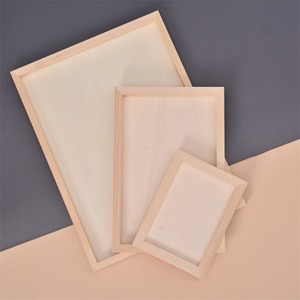 Wood Picture <strong>Frames</strong> for Kid's Adult Students Clay DIY Unfinished Wooden Picture <strong>Frames</strong> DIY Clay Crafts Painting Projects - Product Image 2