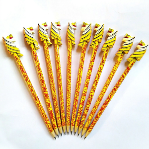 Handcrafted Handpainted Wood Pencils Set of 10-Portable Welcome Gifts for <b>Kids</b> Office & Corporate Use - Product Image 1
