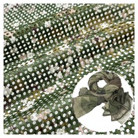 Tissu en maille camouflage 100% polyester personnalisé 220GSM respirant pour la chasse, les activités de plein air, les foulards et les doublures de tente