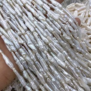 4x25mm <span class=keywords><strong>Biwa</strong></span> perla de agua dulce barroca Natural blanco Pipa perlas accesorios de bricolaje - Product Image 4