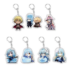 48 Nouveau Design Anime Réincarné Comme un Porte-clés Acrylique Transparent <span class=keywords><strong>Slime</strong></span> - Product Image 3