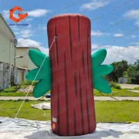Columna Tiki Inflable Personalizada, Estatua Decorativa, Modelo de Tronco Inflable para Publicidad y Decoración