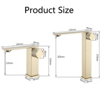 Robinet de lavabo en acier inoxydable 304 en gros, robinet de lavabo à montage sur pont à trou unique, eau chaude et froide pour salle de bain d'hôtel