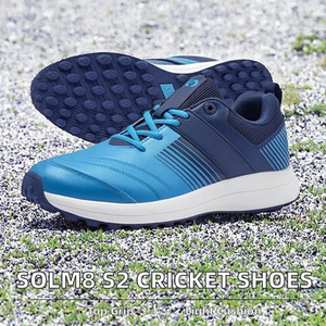 ZAP Cricket Shoes Men <b>Boys</b> 8-12 Years Junior Players Training Hand-Stitched Lace-<b>Up</b> Advanced Grip Rubber Spikes Turf/Grass - Product Image 2