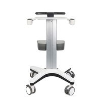 Chariot médical d'hôpital en alliage d'aluminium, design moderne, démontable et assemblable, pour instruments de physiothérapie et soins infirmiers