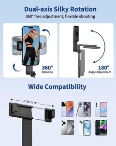 Mini Bastone Selfie Pieghevole in Fibra di Carbonio e Acciaio Inossidabile per iPhone, Estensibile fino a 1000mm, Design Compatto per Vlog/Video Live - Product Image 3