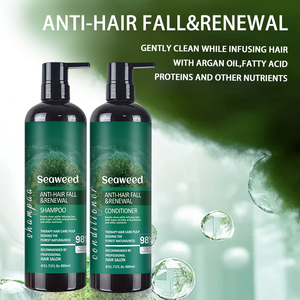 Champú y acondicionador sin sulfato de silicona de algas marinas de 900ml de esencia orgánica natural para reparar el cuidado del cabello - Product Image 5