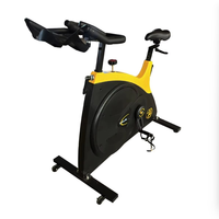 Bicicleta de Ejercicio para Gimnasio en Casa o Comercial, con Correa y Cadena de Transmisión, Plegable, Pantalla LCD, Resistencia Ajustable, Bicicleta de Cardio para Interiores