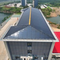 Tuile solaire BIPV à économie d'énergie 110W 140W, tuile photovoltaïque mono, faible entretien pour application sur toiture résidentielle
