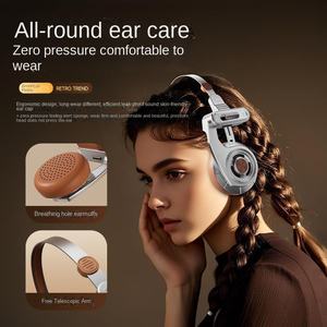 Auriculares Inalámbricos Bluetooth AKZ-F1 Estilo Retro Americano, Diseño Metálico para Exteriores, Plegables, de Alta Calidad - Product Image 4