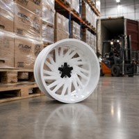 Moyeu de roue blanc lèvre de disque profond intégré 4x4 alliage Jantes 8x170 5x139.7 6x139.7 pick-up 24x12 24x14 26x14 roue tout-terrain type H