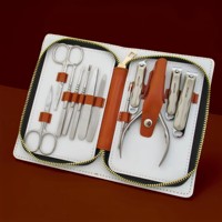 Kit de coupe-ongles professionnel Flyhigh 12-en-1 en acier inoxydable de luxe pour manucure et pédicure, durable et portable, pour ongles des pieds