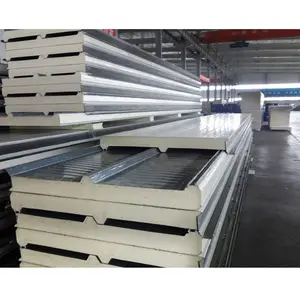 Double Side Metal Insulated PIR Sandwich Panel roof for factory building