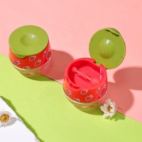 Emballage de baume à lèvres cosmétique Contenants OEM pour le soin des lèvres Forme de boule mignonne 6g en plastique acrylique Baume à lèvres Pots de conteneur de gommage