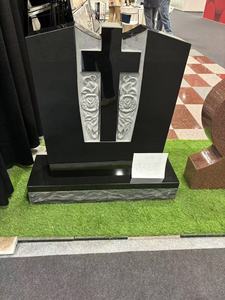 <span class=keywords><strong>Monumentos</strong></span> de lápida de granito negro de diseño tradicional estilo ucraniano para uso conmemorativo - Product Image 4