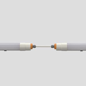 IK08 IP65กันน้ำป้องกันการกัดกร่อน110 lm/w ไฟ LED เชิงเส้นที่สามารถเชื่อมโยงได้5.8กิกะเฮิร์ตซ์เซ็นเซอร์ไมโครเวฟอุตสาหกรรมไฟ CE ROHS - Product Image 3
