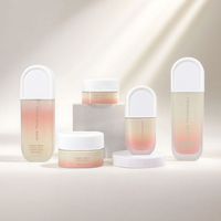 Bouteilles en verre vides écologiques rechargeables givrées de 50 ml et 80 ml pour les soins de la peau, les lotions, les cosmétiques faciaux, les hydratants, les émulsions